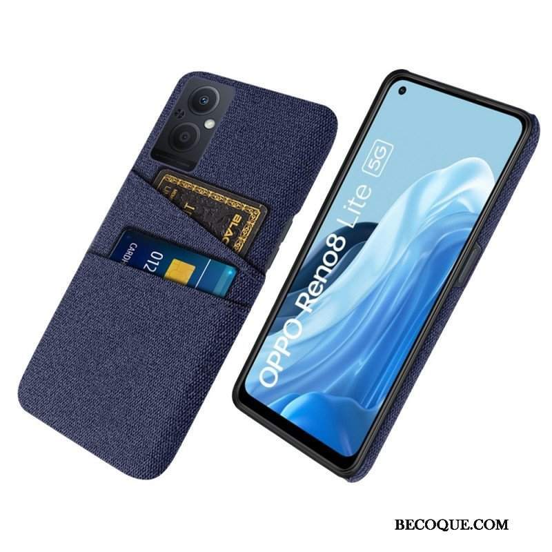 Etui do Oppo Reno 8 Lite Tkanina Na Karty