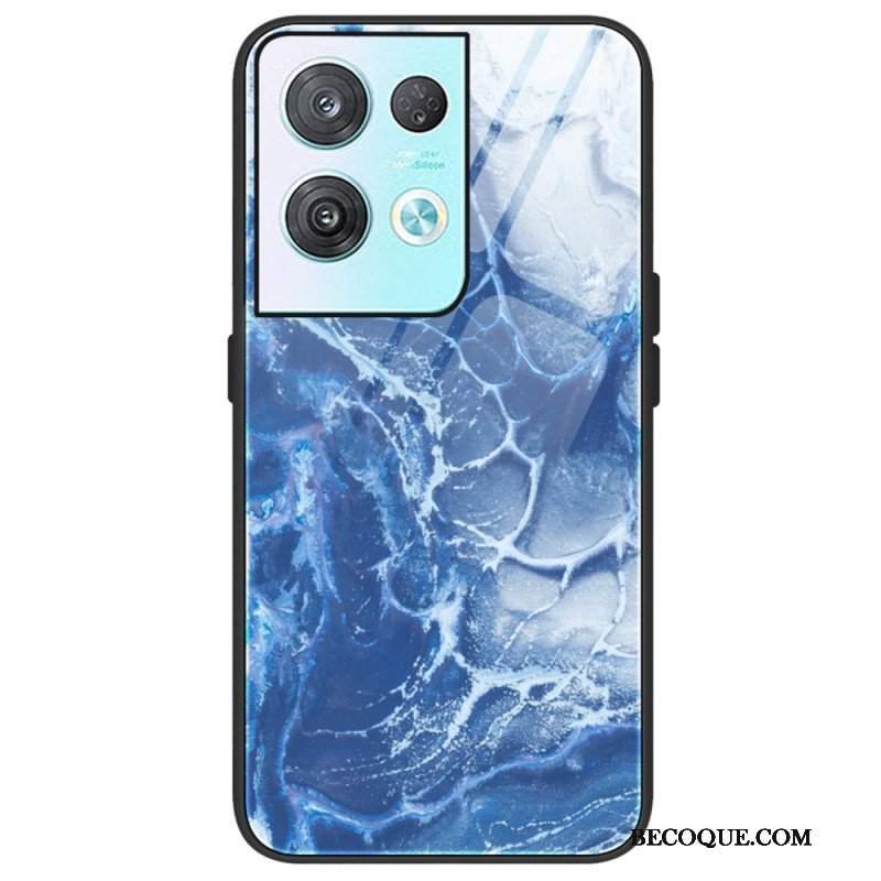 Etui do Oppo Reno 8 Pro Szkło Hartowane W Kolorach Marmuru