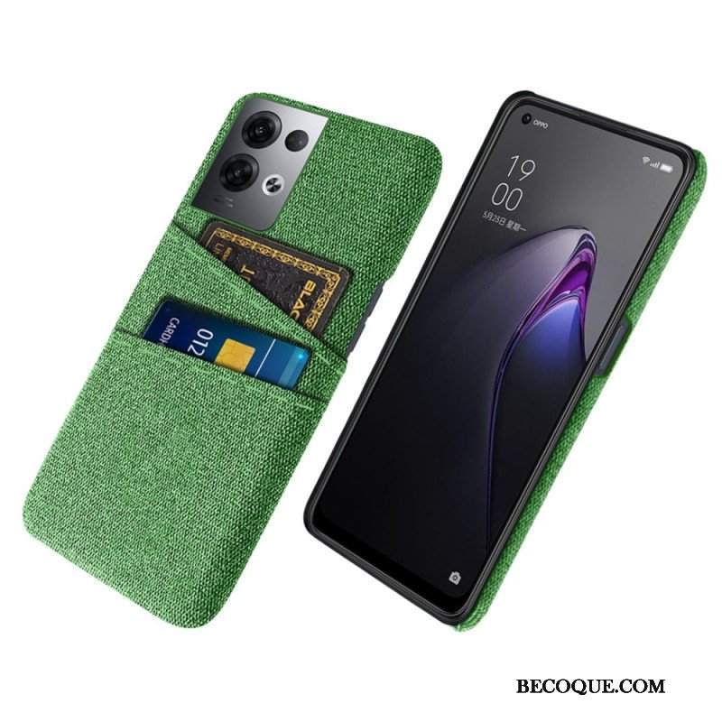 Etui do Oppo Reno 8 Pro Tkanina Na Karty