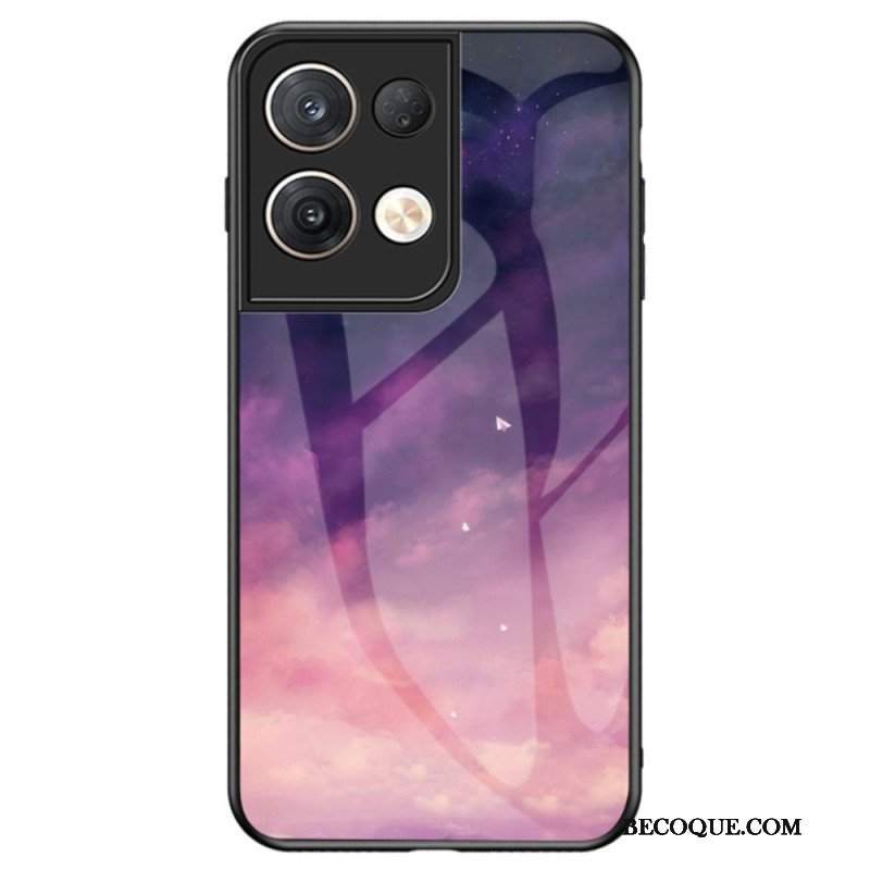 Etui do Oppo Reno 8 Pro Wzór Ze Szkła Hartowanego