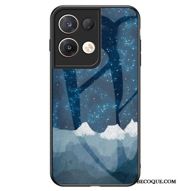 Etui do Oppo Reno 8 Pro Wzór Ze Szkła Hartowanego