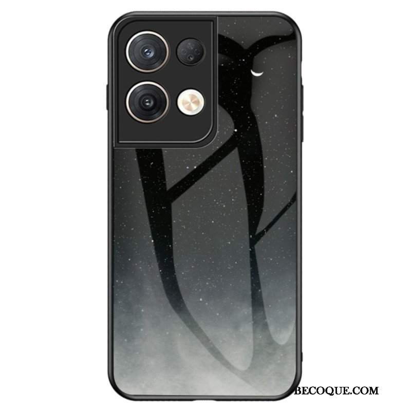 Etui do Oppo Reno 8 Pro Wzór Ze Szkła Hartowanego