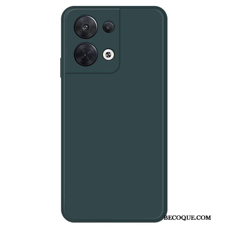 Etui do Oppo Reno 8 Silikonowe Wnętrze Z Mikrofibry