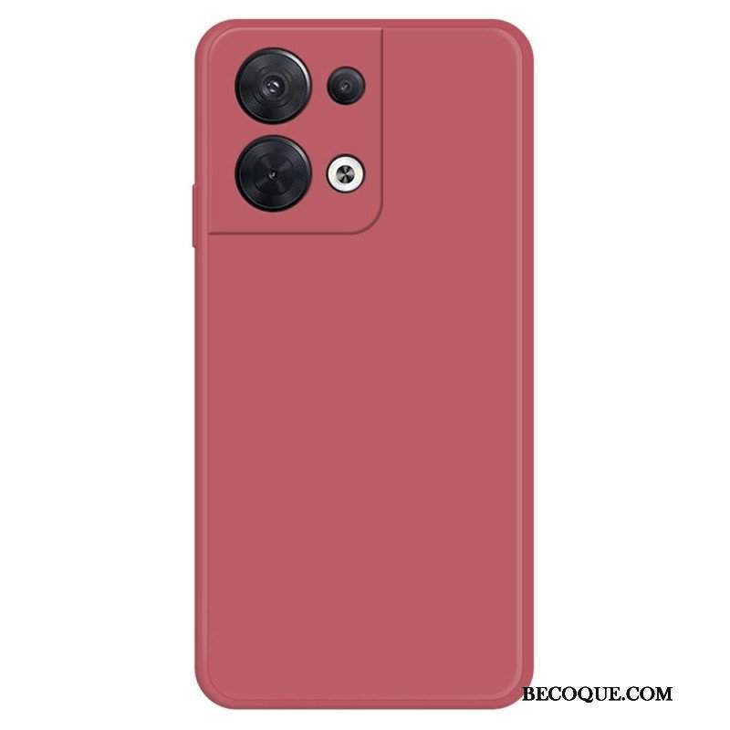 Etui do Oppo Reno 8 Silikonowe Wnętrze Z Mikrofibry