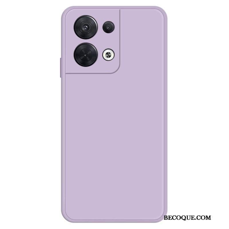 Etui do Oppo Reno 8 Silikonowe Wnętrze Z Mikrofibry