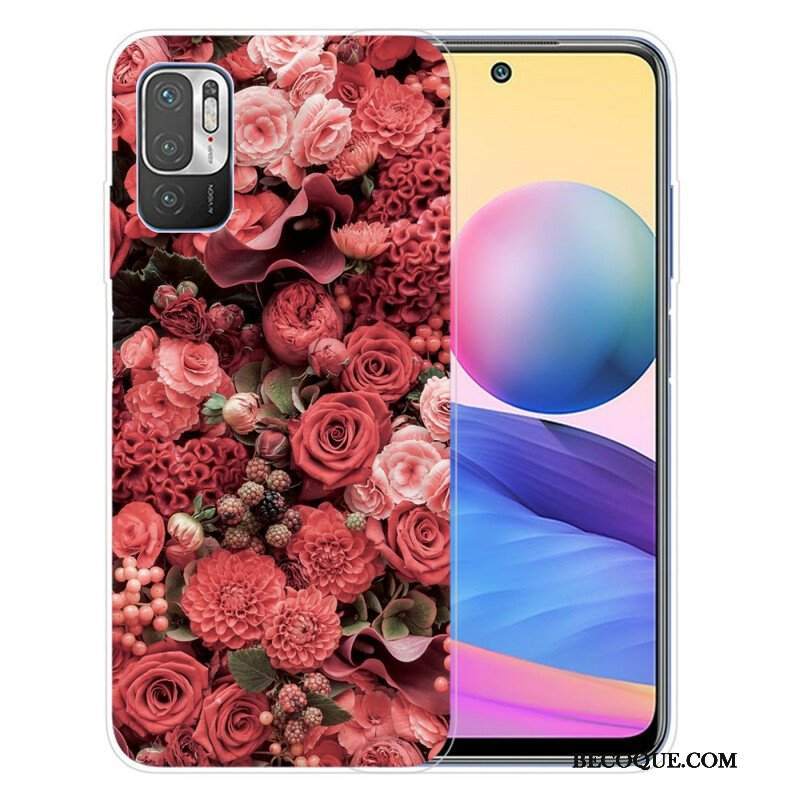 Etui do Poco M3 Pro 5G Intensywne Kwiaty