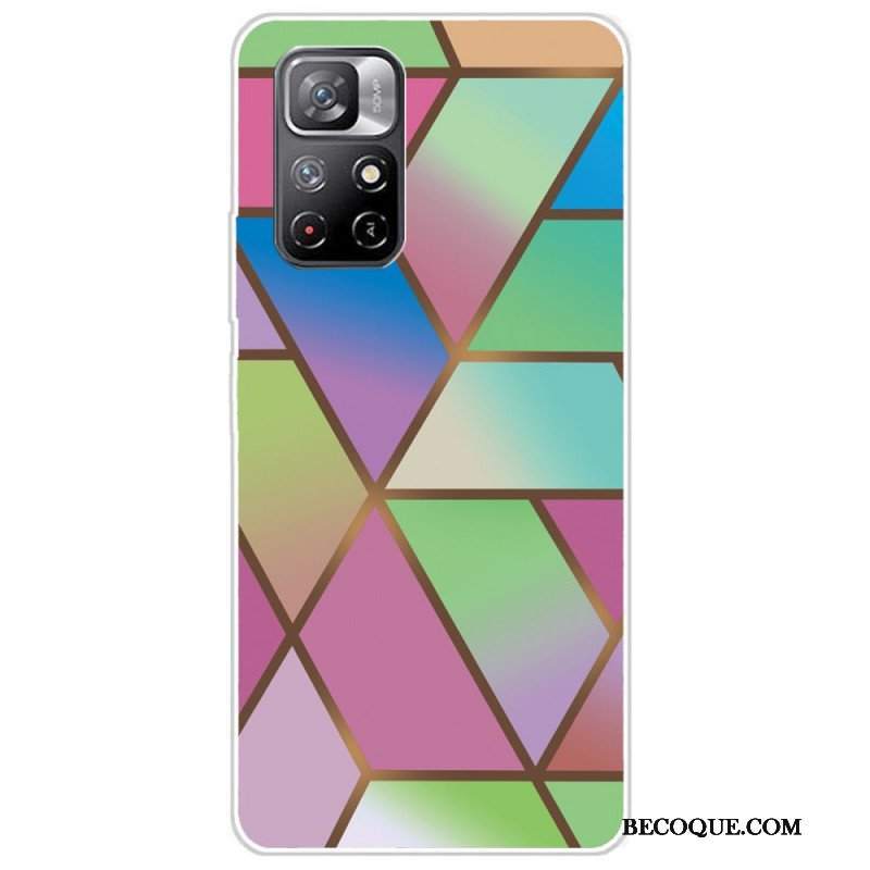 Etui do Poco M4 Pro 5G Geometria Marmuru