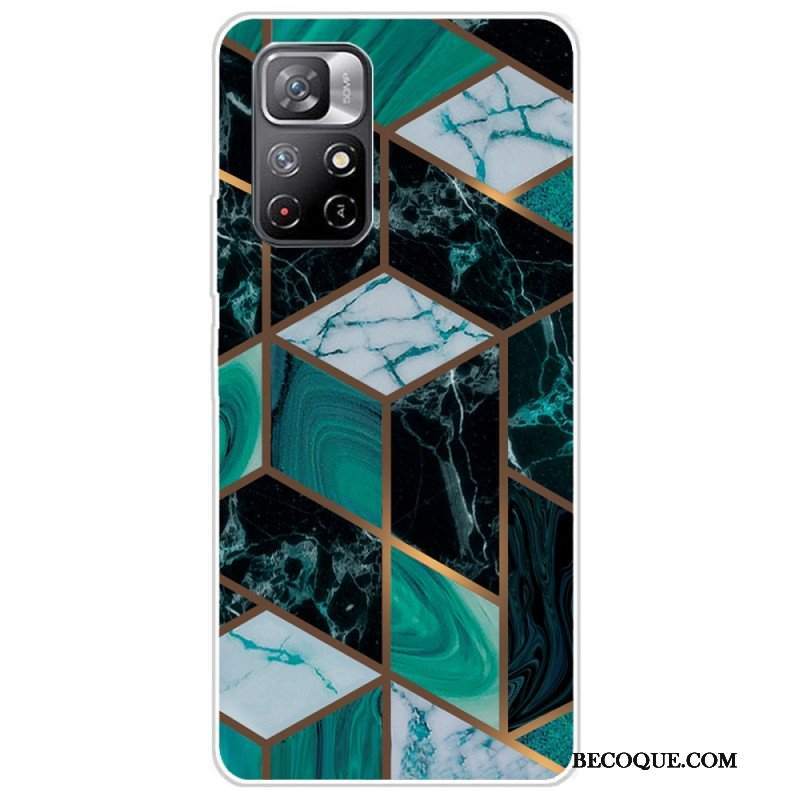 Etui do Poco M4 Pro 5G Geometria Marmuru