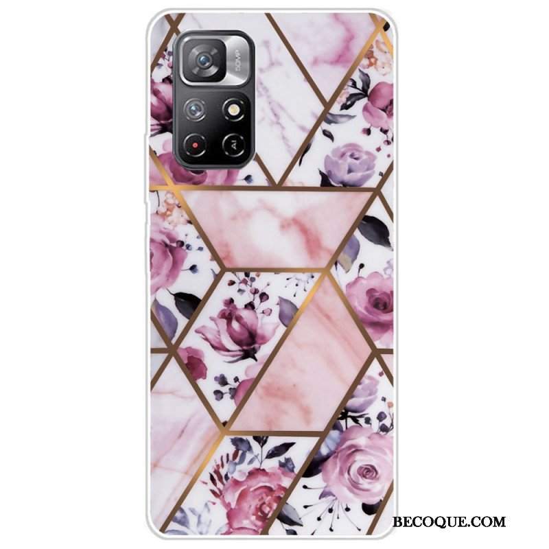 Etui do Poco M4 Pro 5G Geometria Marmuru