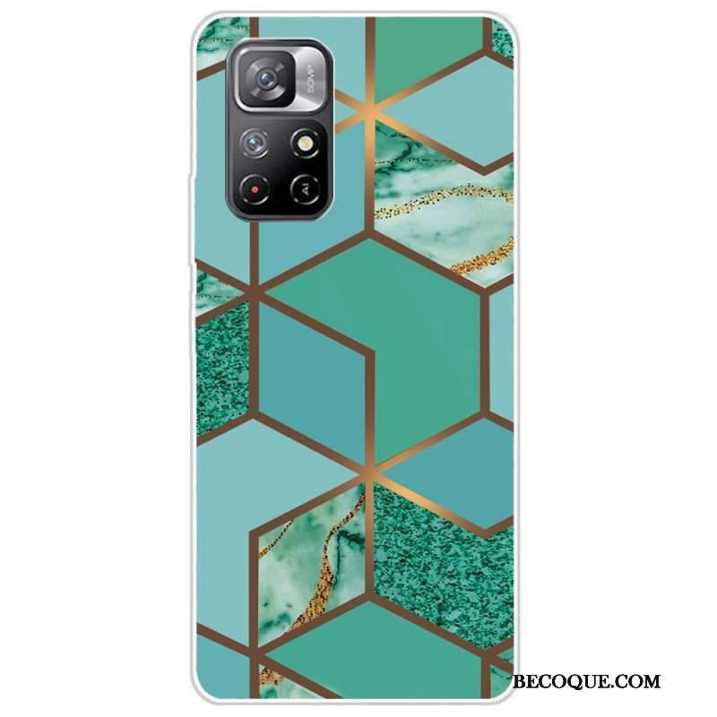 Etui do Poco M4 Pro 5G Geometria Marmuru