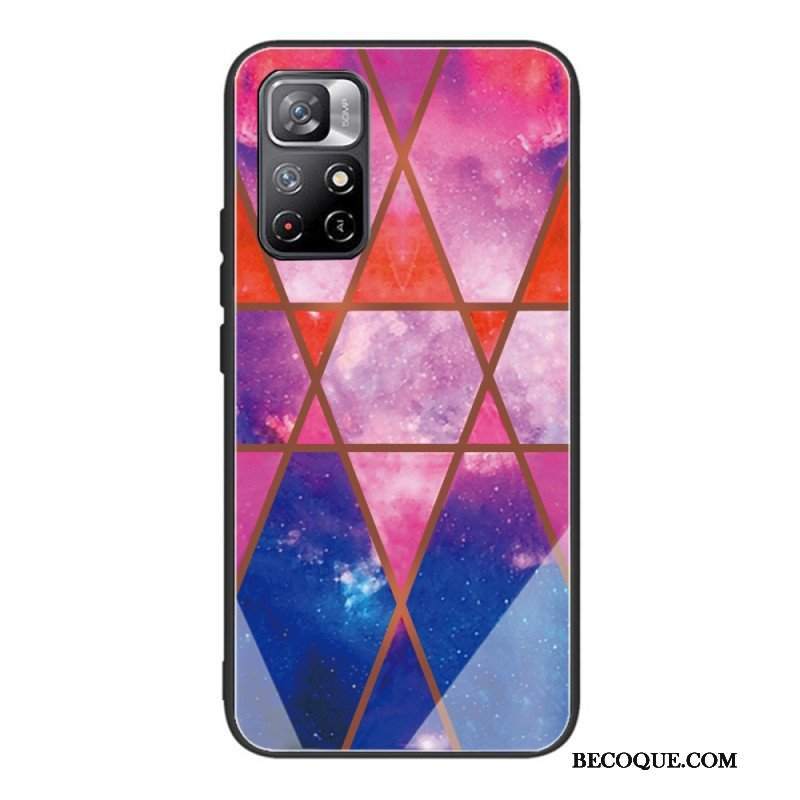 Etui do Poco M4 Pro 5G Hartowana Geometria Marmuru