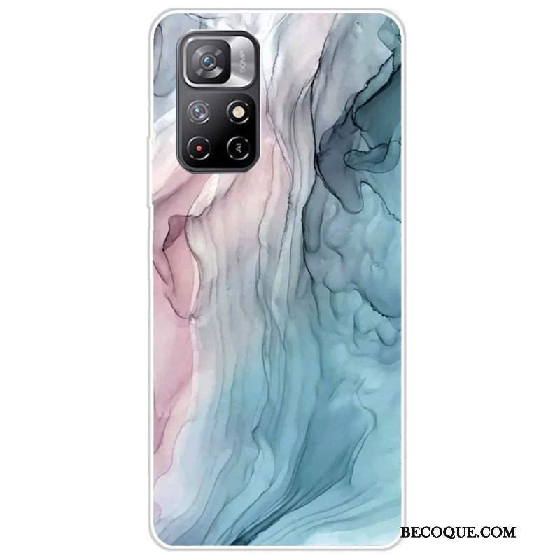 Etui do Poco M4 Pro 5G Kolorowy Marmur