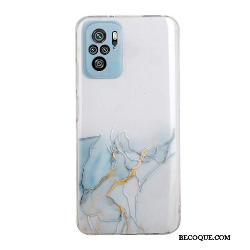 Etui do Poco M5s Efekt Silikonowego Marmuru