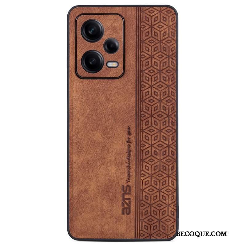 Etui do Poco X5 Pro 5G Efekt Skóry Azns