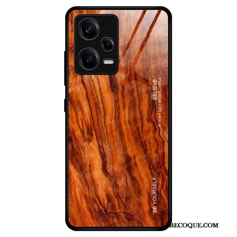 Etui do Poco X5 Pro 5G Szkło Hartowane W Stylu Drewna