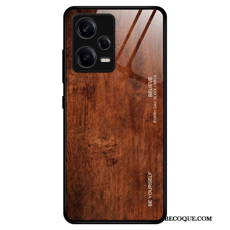 Etui do Poco X5 Pro 5G Szkło Hartowane W Stylu Drewna