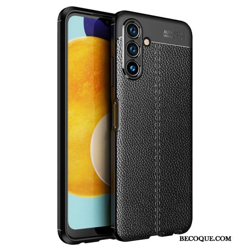 Etui do Samsung Galaxy A13 5G / A04s Efekt Skóry Liczi Z Podwójną Linią