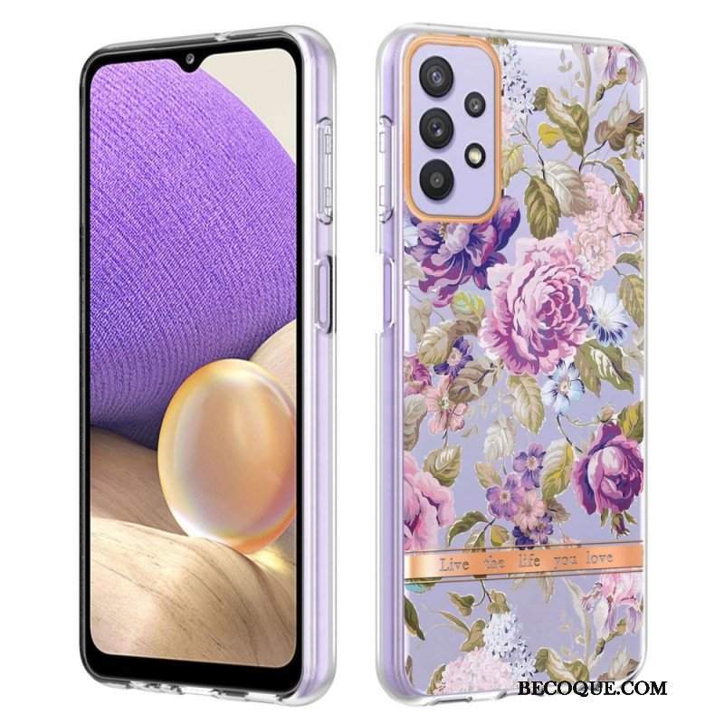 Etui do Samsung Galaxy A13 Bezszwowy Kwiecisty