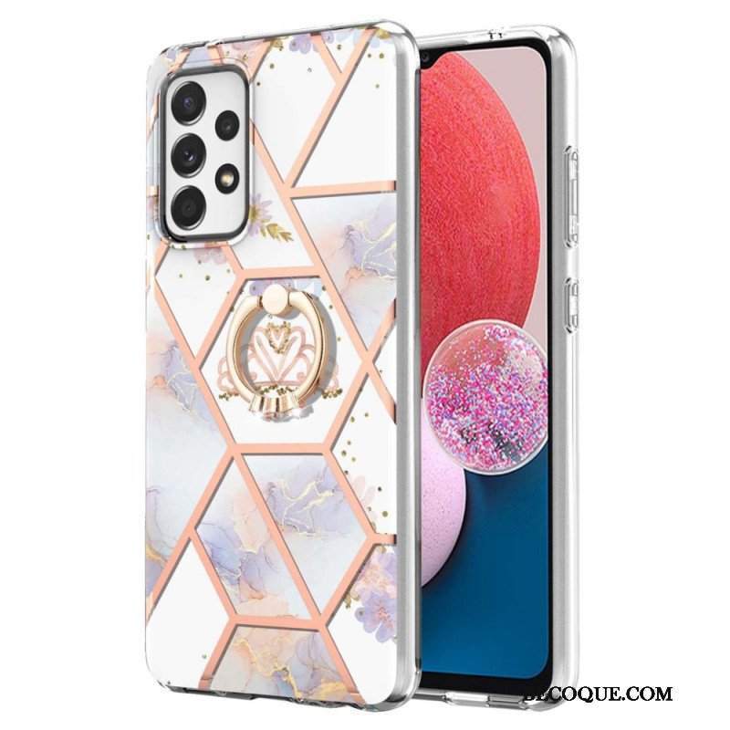 Etui do Samsung Galaxy A13 Kwiaty Wspornika Pierścieniowego