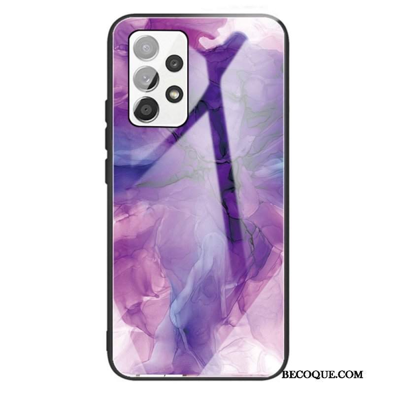 Etui do Samsung Galaxy A13 Marmurowe Szkło Hartowane