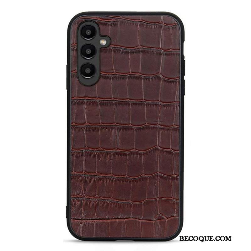 Etui do Samsung Galaxy A14 / A14 5G Prawdziwa Skóra Krokodyla