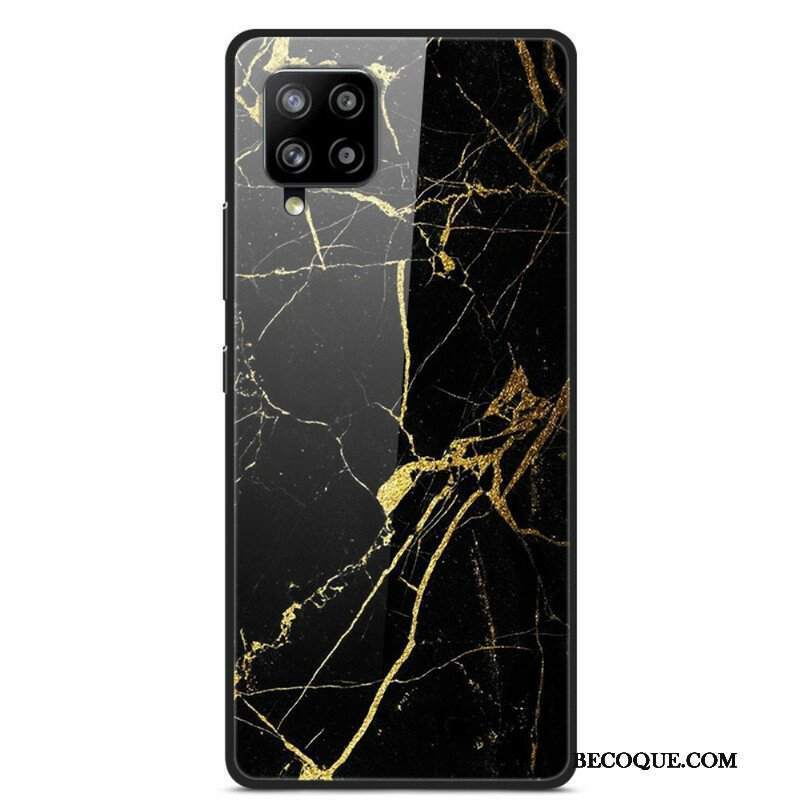 Etui do Samsung Galaxy A42 5G Szkło Hartowane Supreme Marble