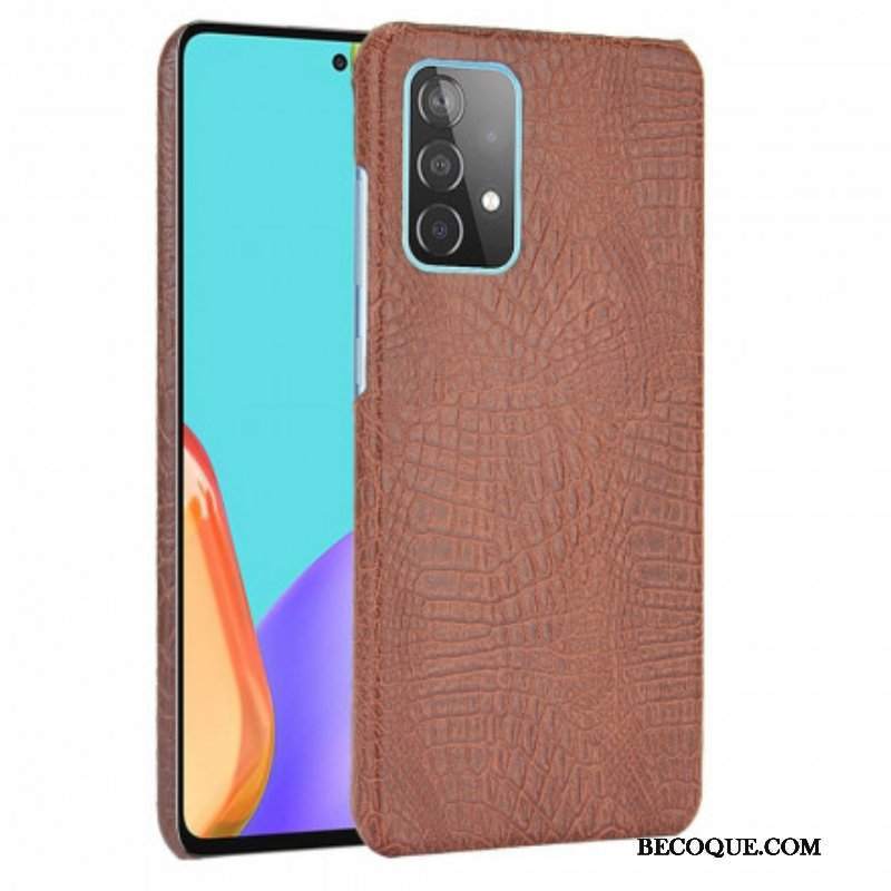 Etui do Samsung Galaxy A52 4G / A52 5G / A52s 5G Efekt Skóry Krokodyla