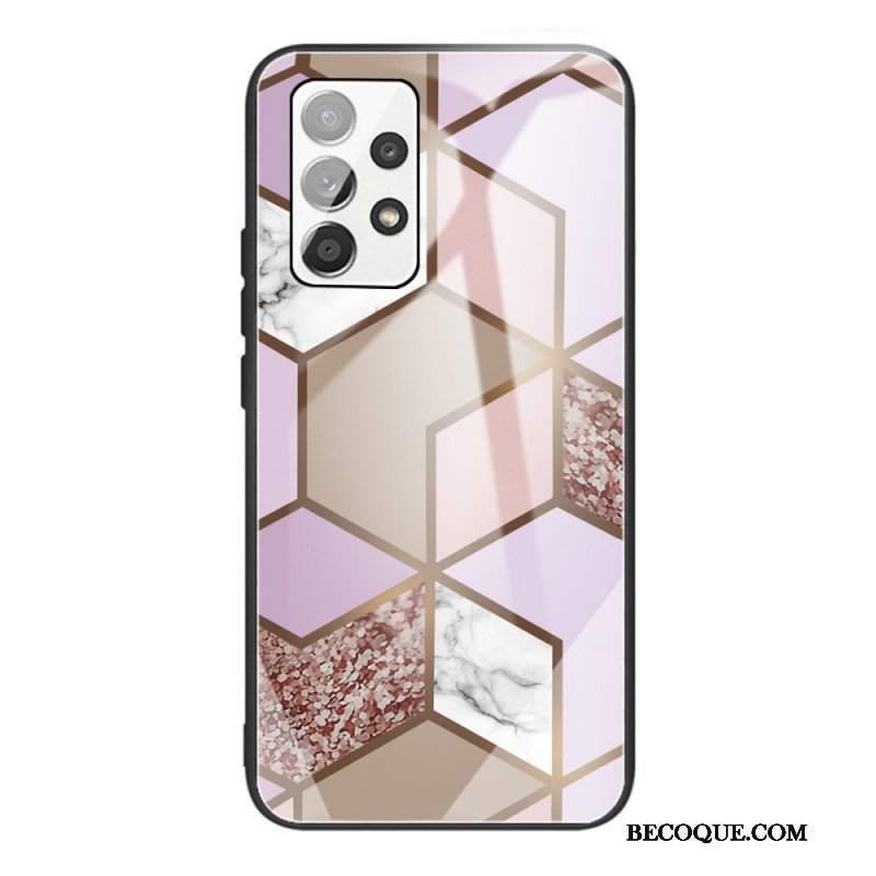 Etui do Samsung Galaxy A53 5G Geometria Marmurowe Szkło Hartowane