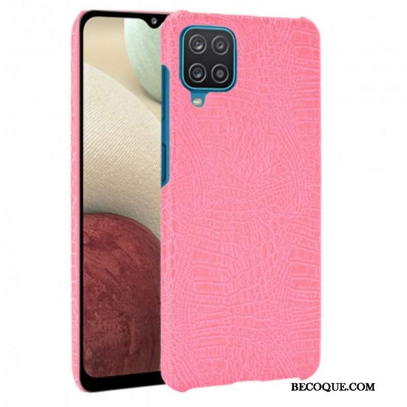 Etui do Samsung Galaxy M12 / A12 Efekt Skóry Krokodyla