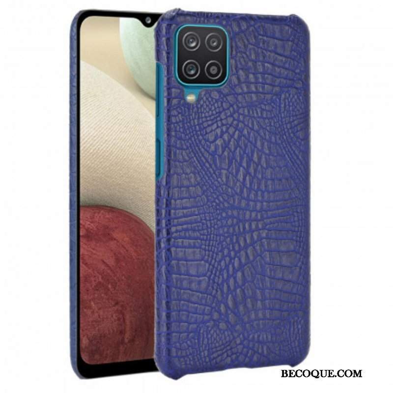 Etui do Samsung Galaxy M12 / A12 Efekt Skóry Krokodyla