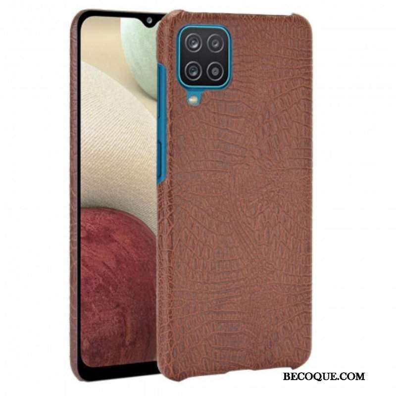 Etui do Samsung Galaxy M12 / A12 Efekt Skóry Krokodyla