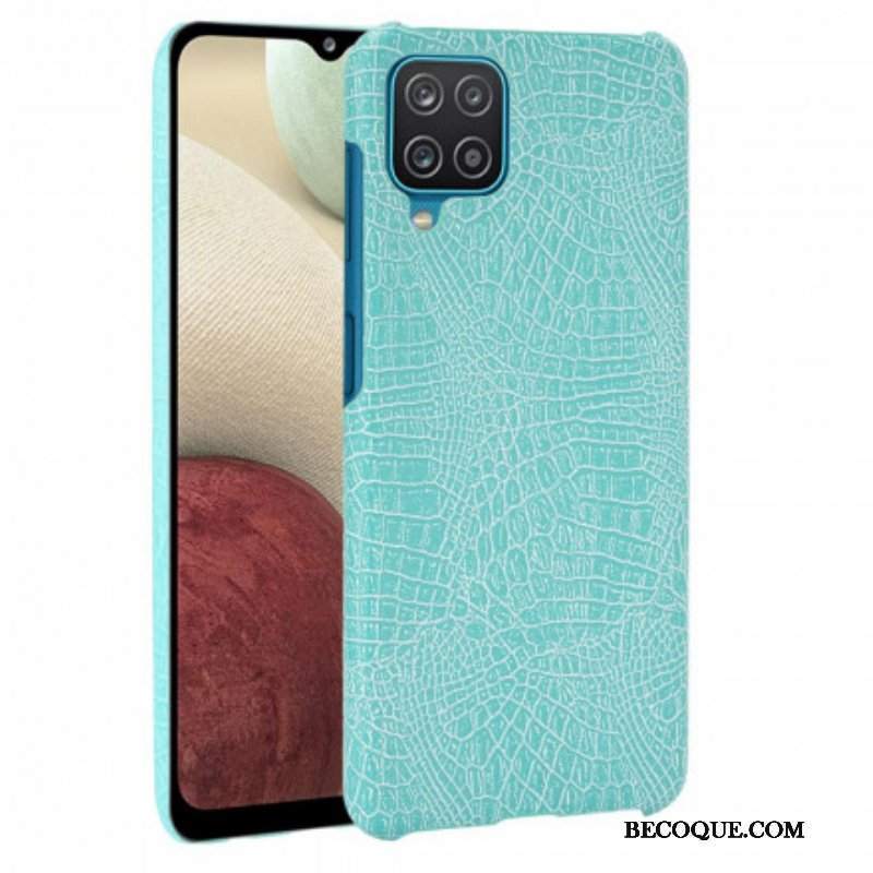 Etui do Samsung Galaxy M12 / A12 Efekt Skóry Krokodyla