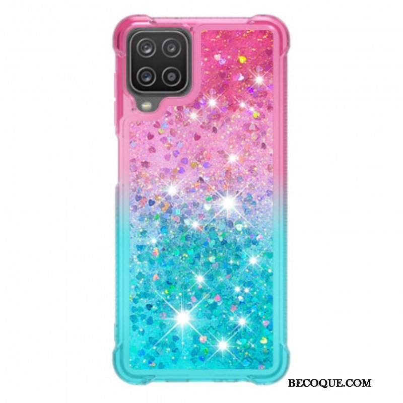 Etui do Samsung Galaxy M12 / A12 Kolory Cekinów