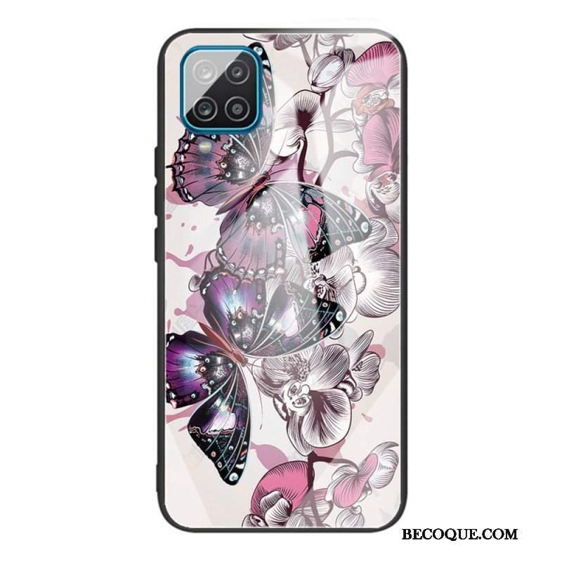 Etui do Samsung Galaxy M32 Motyle Odmiana Szkło Hartowane