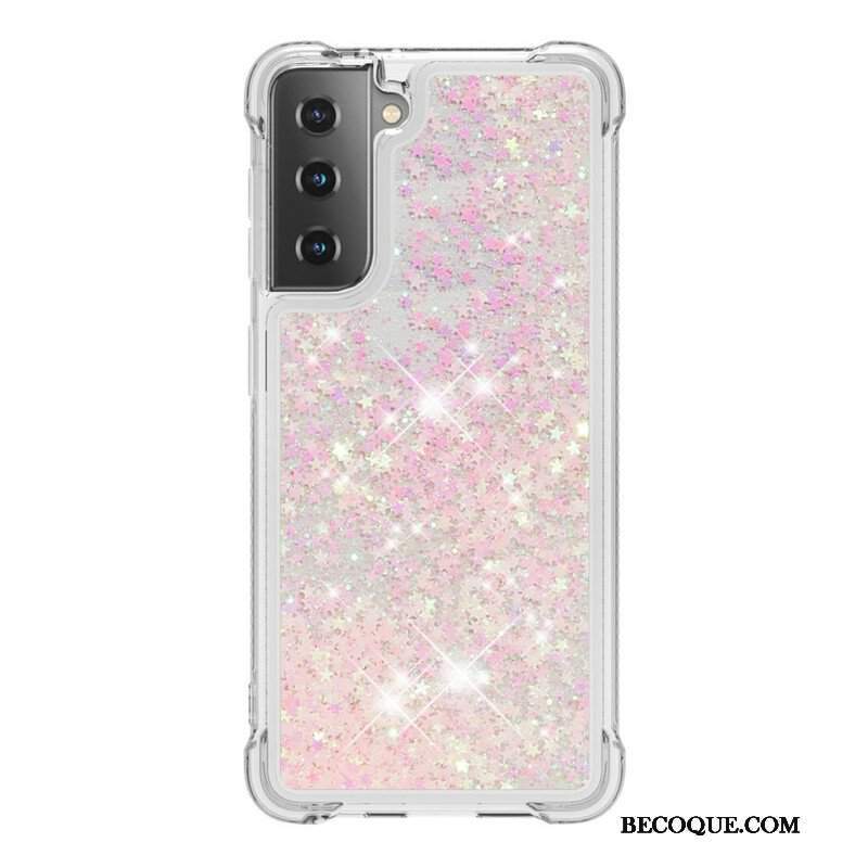 Etui do Samsung Galaxy S21 5G Pragnienia Cekiny