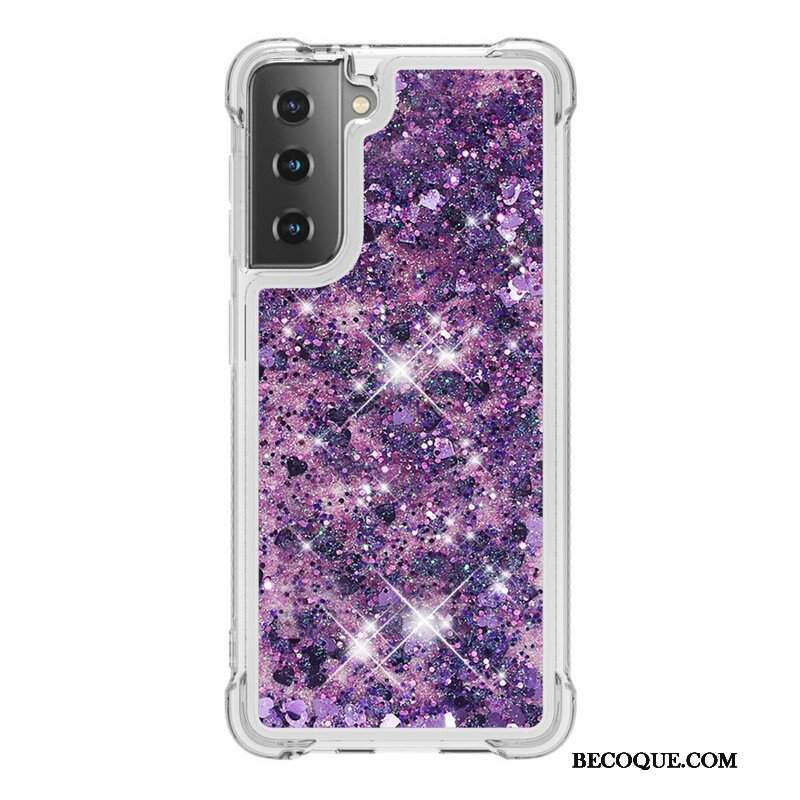 Etui do Samsung Galaxy S21 5G Pragnienia Cekiny