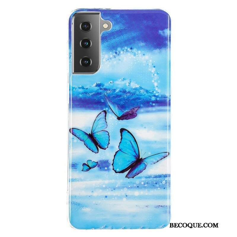 Etui do Samsung Galaxy S21 5G Seria Fluorescencyjnych Motyli