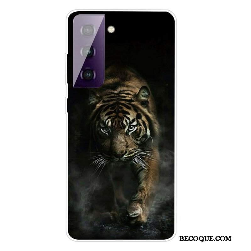 Etui do Samsung Galaxy S21 FE Elastyczny Tygrys