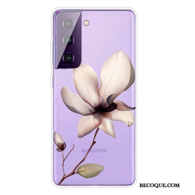 Etui do Samsung Galaxy S21 FE Przejrzysty Jeden Kwiat