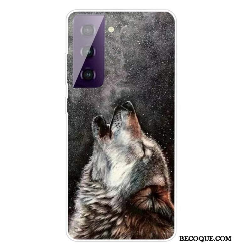 Etui do Samsung Galaxy S21 FE Wzniosły Wilk