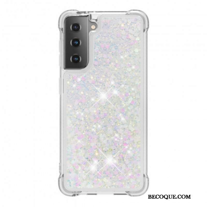 Etui do Samsung Galaxy S21 Plus 5G Pragnienia Cekiny