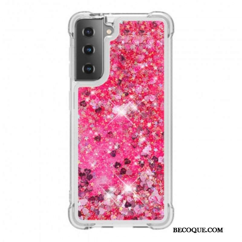 Etui do Samsung Galaxy S21 Plus 5G Pragnienia Cekiny