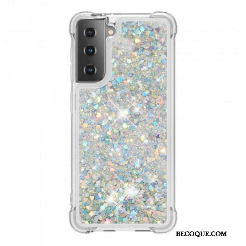 Etui do Samsung Galaxy S21 Plus 5G Pragnienia Cekiny