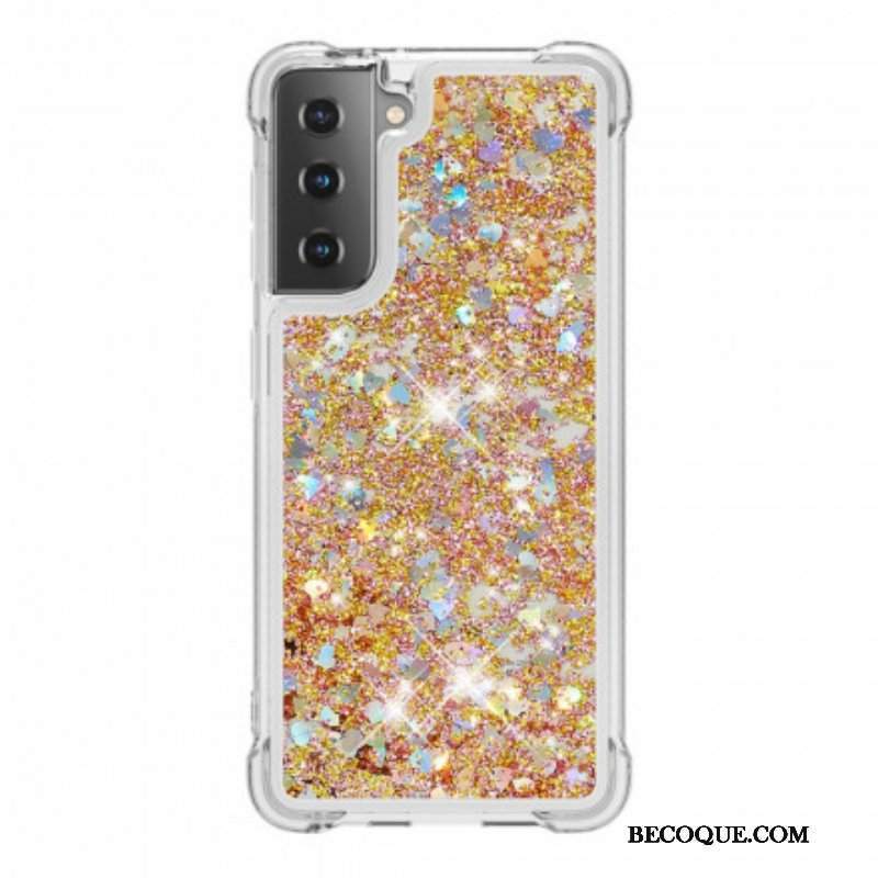 Etui do Samsung Galaxy S21 Plus 5G Pragnienia Cekiny