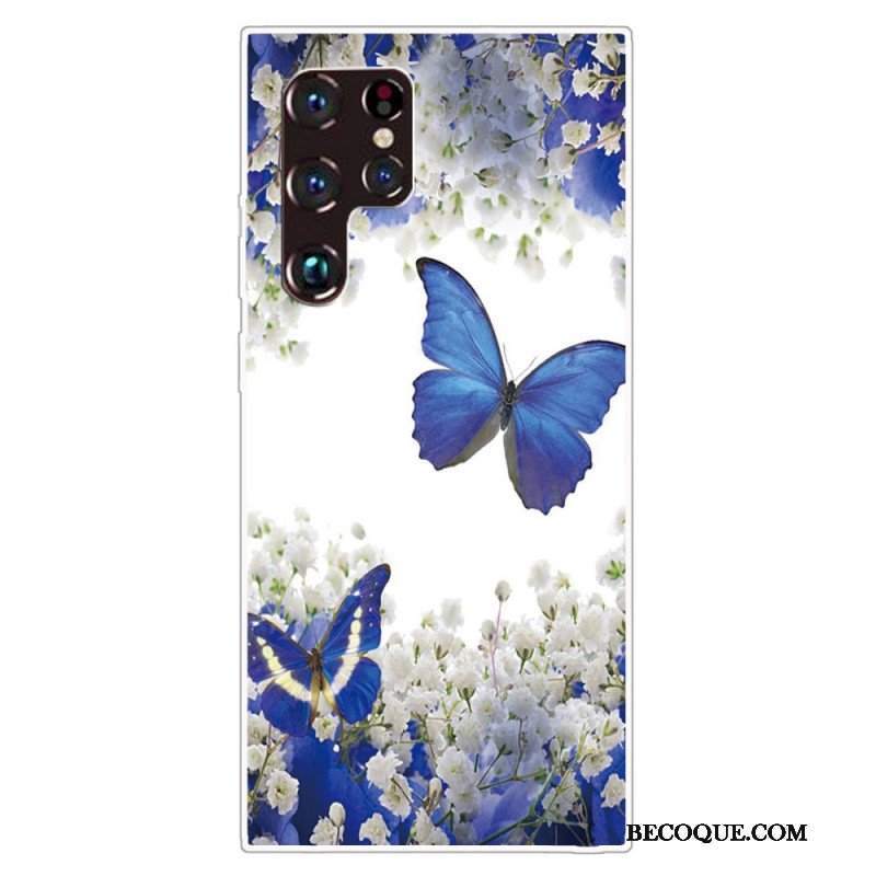 Etui do Samsung Galaxy S22 Ultra 5G Zaprojektuj Motyle
