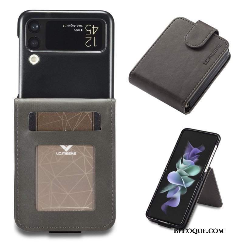 Etui do Samsung Galaxy Z Flip 3 5G Etui Folio Etui Na Karty I Zapięcie Lc.imeeke