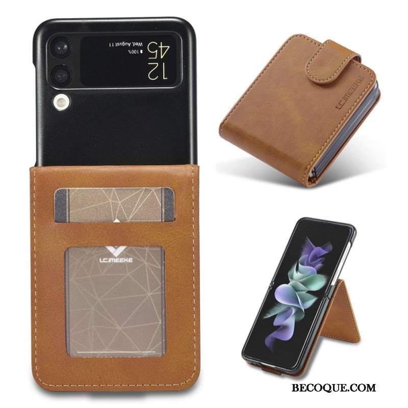 Etui do Samsung Galaxy Z Flip 3 5G Etui Folio Etui Na Karty I Zapięcie Lc.imeeke