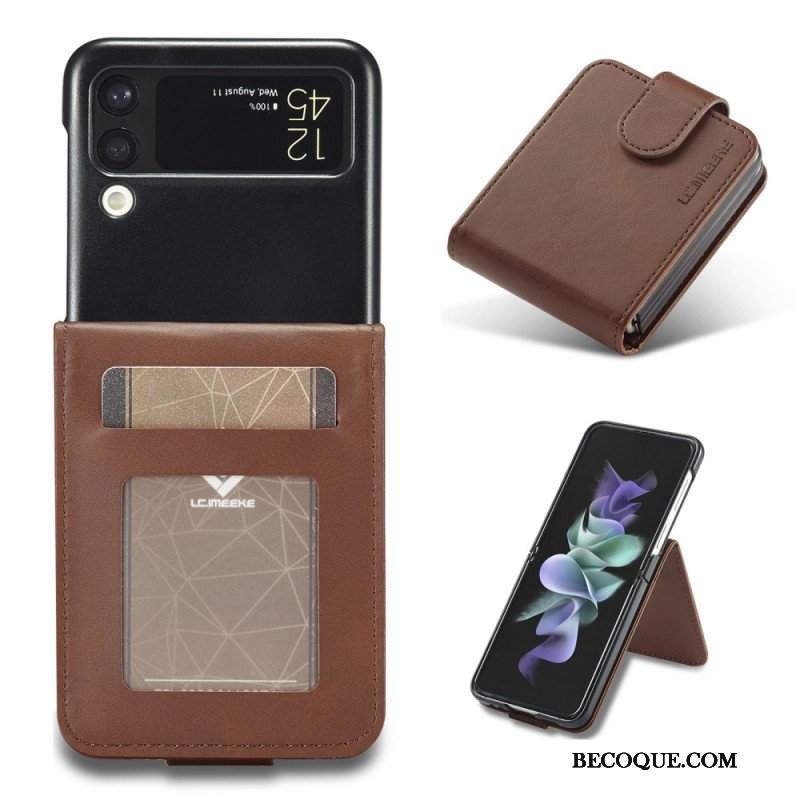 Etui do Samsung Galaxy Z Flip 3 5G Etui Folio Etui Na Karty I Zapięcie Lc.imeeke