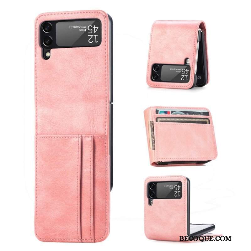 Etui do Samsung Galaxy Z Flip 3 5G Portfel Etui Folio Stylowy Skórzany Portfel