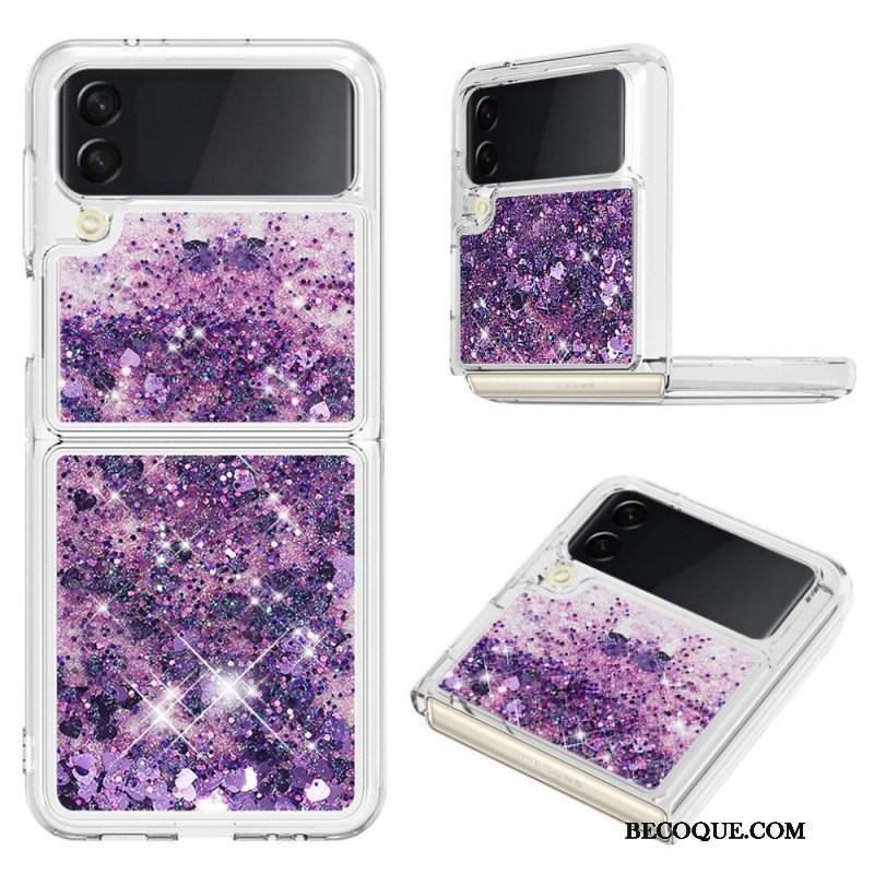 Etui do Samsung Galaxy Z Flip 4 Etui Folio Kolorowe Cekiny